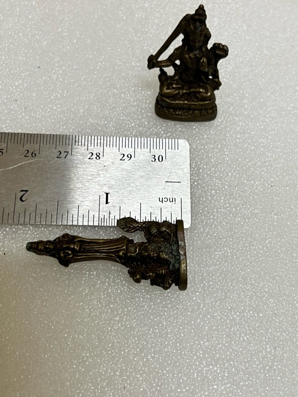 Chinese Tibet Buddha Bronze statue miniature - Picture 8 of 10